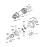 Diagram for 2001 Hyundai Tiburon Differential - 45822-39001