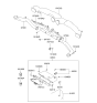 Diagram for 2007 Hyundai Tiburon Glove Box - 84501-2C510-LK