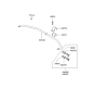 Diagram for 2000 Hyundai Elantra Sway Bar Bracket - 54815-2D000