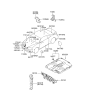 Diagram for 2004 Hyundai Tiburon Dash Panels - 84124-2D000