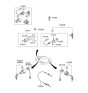 Diagram for 2005 Hyundai Tiburon Door Lock Cylinder - 81970-2CA00