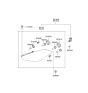 Diagram for 2002 Hyundai Tiburon Headlight - 92101-2C551