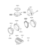 Diagram for 2001 Hyundai Tiburon Car Speakers - 96361-2C000