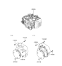 Diagram for Hyundai Tucson Belt Tensioner Bolt - 11294-10406-P