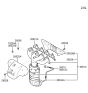 Diagram for 2006 Hyundai Tiburon Exhaust Heat Shield - 28525-23602