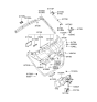 Diagram for 2008 Hyundai Tiburon Lift Support - 81771-2C013