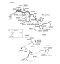 Diagram for 2002 Hyundai Tiburon Brake Line - 58731-2C100