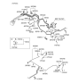 Diagram for Hyundai Tiburon Brake Line - 58731-2C100