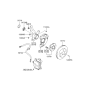 Diagram for Hyundai Tiburon Steering Knuckle - 51715-2C800