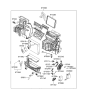 Diagram for 2005 Hyundai Tiburon Heater Core - 97138-2D000