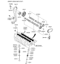 Diagram for Hyundai Cam Gear - 24211-23000