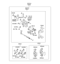 Diagram for Hyundai Tiburon Brake Caliper Bracket - 58310-2CA30