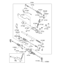 Diagram for Hyundai Tiburon Steering Gear Box - 57700-2C000