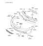 Diagram for 2003 Hyundai Tiburon Bumper - 86510-2C700