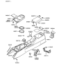 Diagram for 2004 Hyundai Tiburon Center Console Base - 84611-2C070-LK