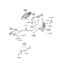 Diagram for 2004 Hyundai Tiburon Door Latch Cable - 81371-2C010