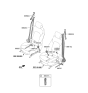 Diagram for 2023 Hyundai Santa Fe Seat Belt - 88810-S2000-NNB