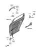 Diagram for 2023 Hyundai Santa Fe Door Handle - 83650-S1000