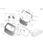 Diagram for Hyundai Santa Fe Hybrid Tailgate Lock - 81800-S2100