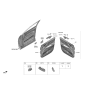 Diagram for 2021 Hyundai Santa Fe Power Window Switch - 93576-S1000-NNB