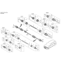 Diagram for Hyundai Santa Fe Axle Shaft - 49501-S2200
