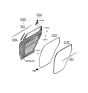 Diagram for 2023 Hyundai Santa Fe Hybrid Door Seal - 83140-S1000