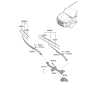 Diagram for Hyundai Santa Fe Wiper Linkage - 98120-S1000