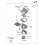 Diagram for 2019 Hyundai Santa Fe Cabin Air Filter - 97133-J5000