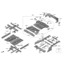 Diagram for Hyundai Santa Fe Floor Pan - 65111-S2000