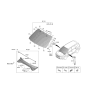 Diagram for Hyundai Santa Fe Windshield - 86110-S2120