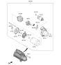 Diagram for 2019 Hyundai Santa Fe Starter Motor - 36100-2GGA0