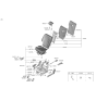 Diagram for 2021 Hyundai Santa Fe Seat Cover - 89260-S2000-PTH