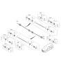 Diagram for 2020 Hyundai Santa Fe Axle Shaft - 49600-S1000