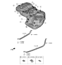 Diagram for 2020 Hyundai Palisade Fuel Tank Strap - 31210-S2000