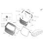 Diagram for 2019 Hyundai Santa Fe Lift Support - 81830-S1000