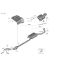 Diagram for 2020 Hyundai Santa Fe Exhaust Pipe - 28710-S2300