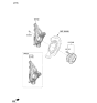 Diagram for 2019 Hyundai Santa Fe Steering Knuckle - 51711-S1100