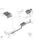 Diagram for 2020 Hyundai Santa Fe Muffler - 28600-S2800