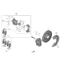 Diagram for Hyundai Santa Fe Brake Pad Set - 58101-S1A00