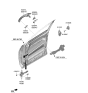 Diagram for 2020 Hyundai Santa Fe Door Check - 76980-S2000