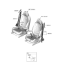 Diagram for 2022 Hyundai Elantra Seat Belt - 88810-AA500-NNB