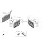 Diagram for Hyundai Elantra N Mirror Switch - 93530-AA200-4X