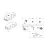 Diagram for 2022 Hyundai Elantra N Parking Assist Distance Sensor - 99210-IB000