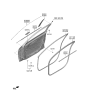 Diagram for 2022 Hyundai Elantra N Weather Strip - 82220-AA020