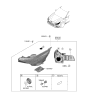 Diagram for 2023 Hyundai Elantra N Headlight - 92101-IB040