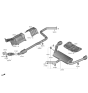 Diagram for 2022 Hyundai Elantra N Muffler Hanger Straps - 28780-D9000