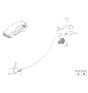 Diagram for 2022 Hyundai Elantra N Fuel Door Release Cable - 81280-AA000