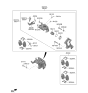 Diagram for 2022 Hyundai Elantra N Brake Caliper Bracket - 58210-IB000