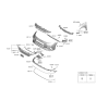 Diagram for 2022 Hyundai Elantra N Grille - 86350-IB000-NC5