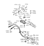 Diagram for 1992 Hyundai Elantra Automatic Transmission Shift Levers - 43720-28000